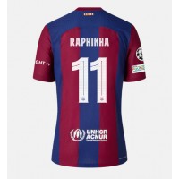 Fotballdrakt Herre Barcelona Raphinha Belloli #11 Hjemmedrakt 2023-24 Kortermet